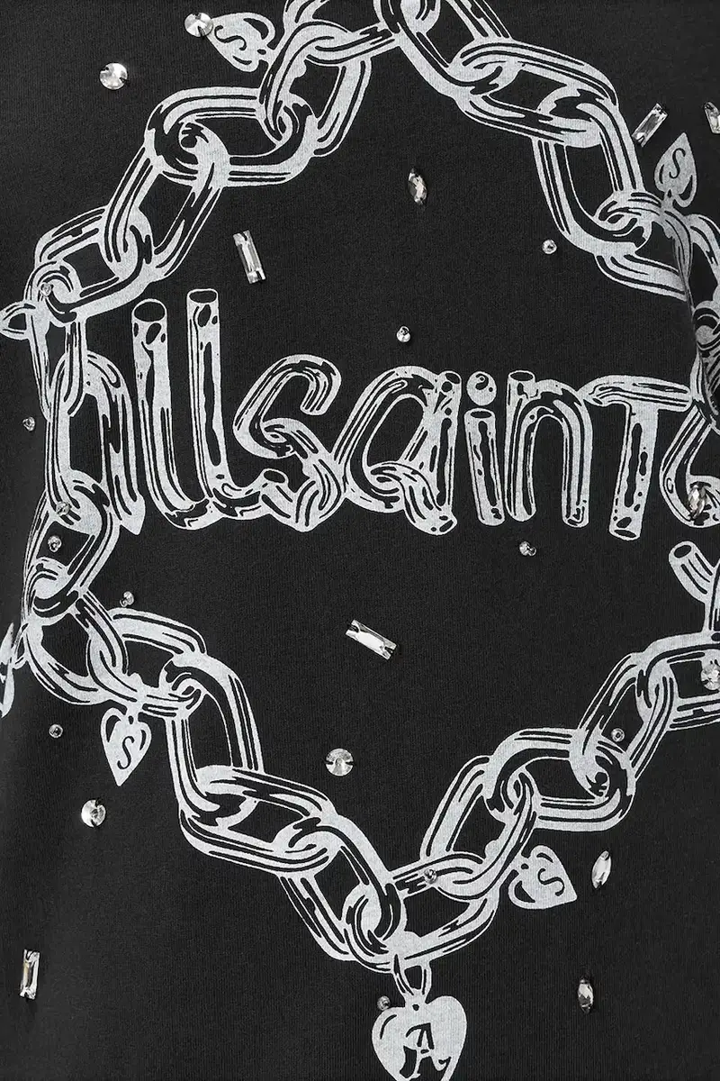 vestito in cotone DRIP colore nero W082DD miniatura 3