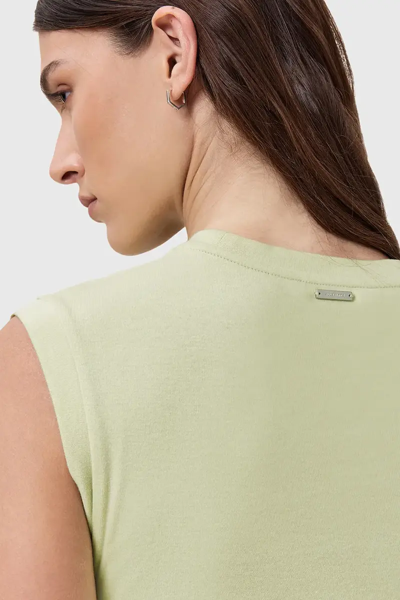 vestito in cotone SONNY colore verde W238DC miniatura 4