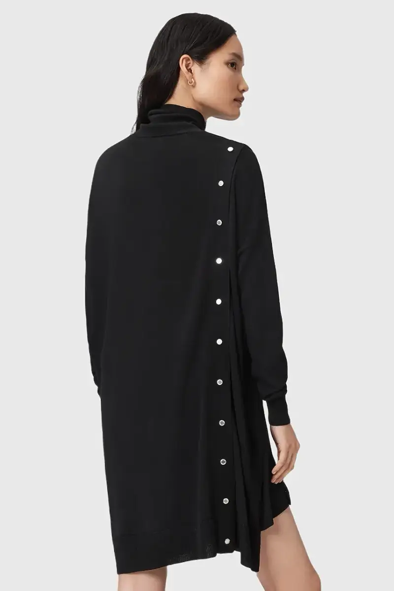 vestito in lana UMI colore nero W071DD miniatura 3