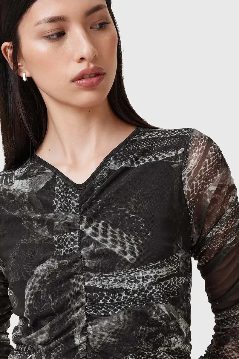 vestito KEIKO colore grigio W003DC miniatura 3