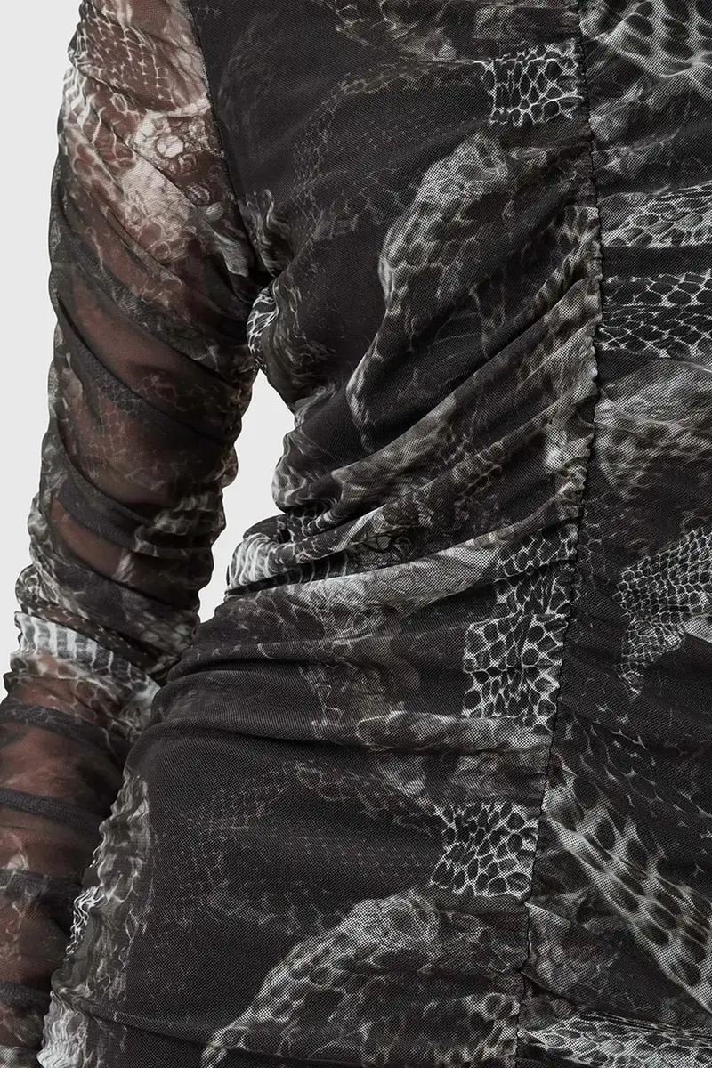 vestito KEIKO colore grigio W003DC miniatura 4