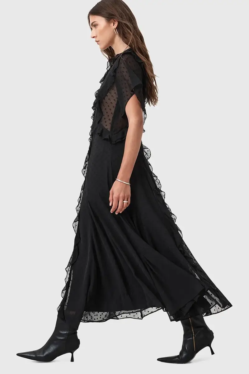 vestito MARI colore nero W016DD miniatura 4