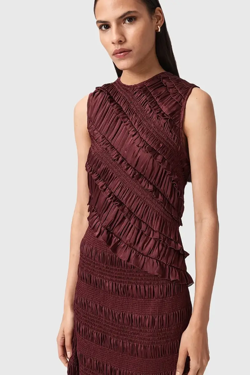 vestito NYLA colore rosso W034DD miniatura 4