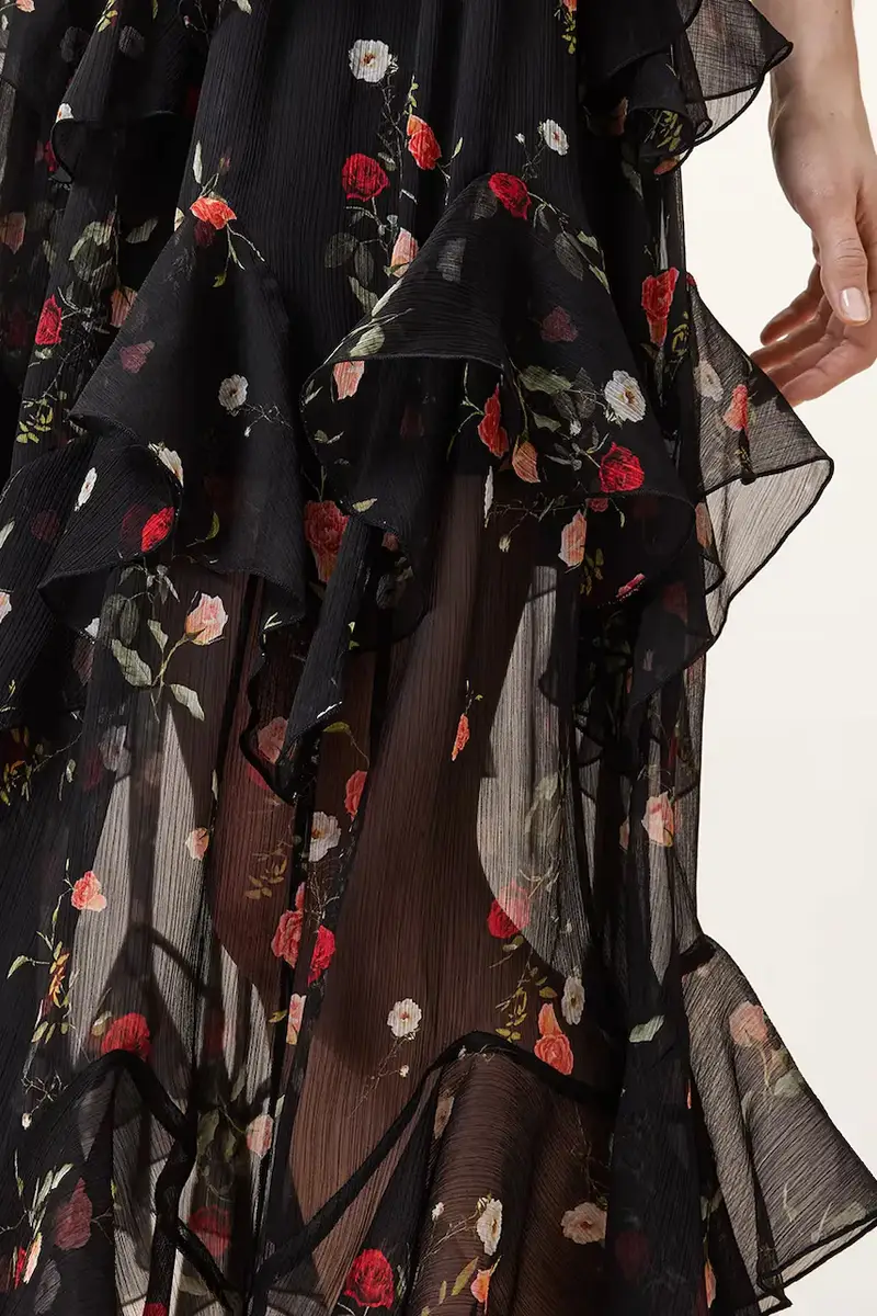 vestito QUINN colore nero W208DC miniatura 3