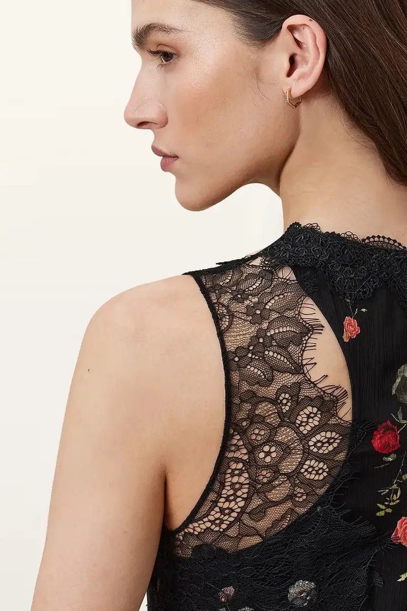 vestito QUINN colore nero W208DC miniatura 5