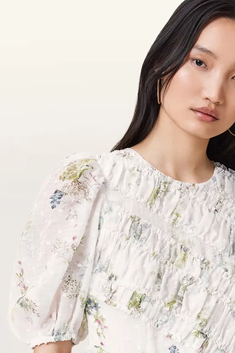 vestito SERENE colore bianco W209DC miniatura 2