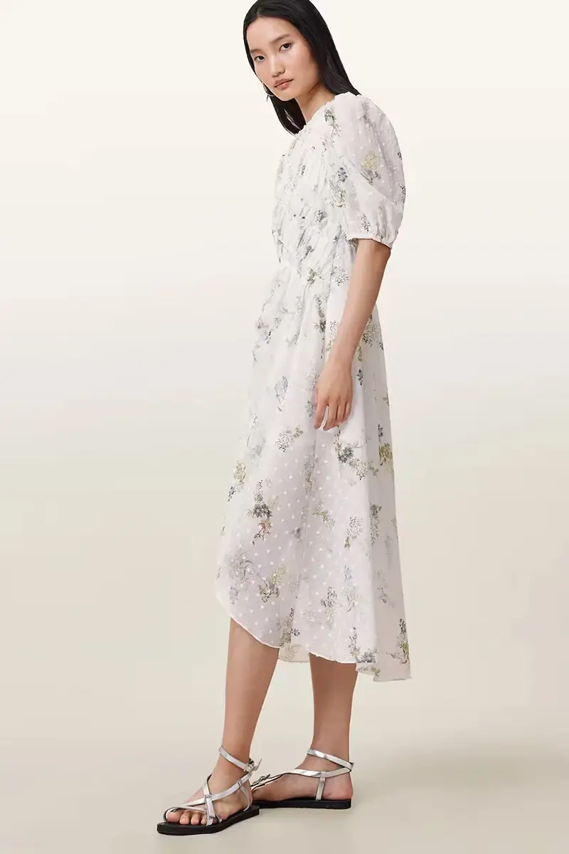 vestito SERENE colore bianco W209DC miniatura 5