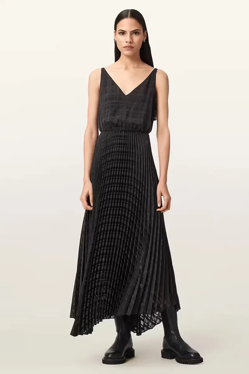 vestito SINEAD colore nero W064DD miniatura 2