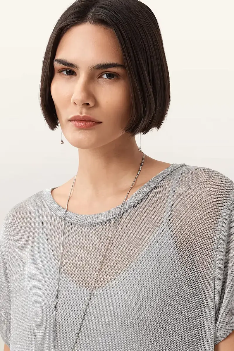 vestito THEA colore argento W236DC miniatura 2