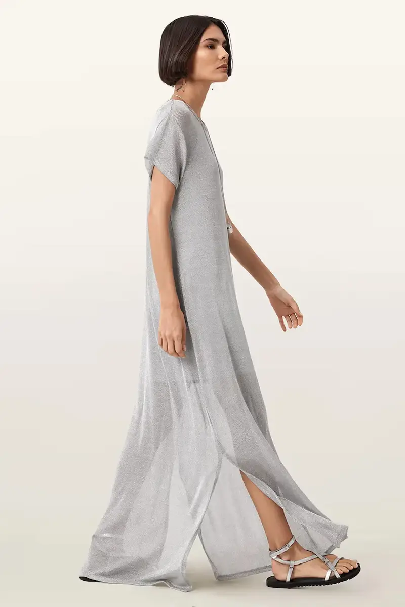 vestito THEA colore argento W236DC miniatura 4