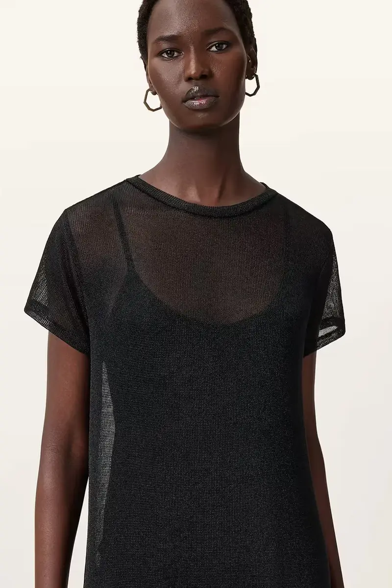 vestito THEA colore nero W236DC miniatura 2