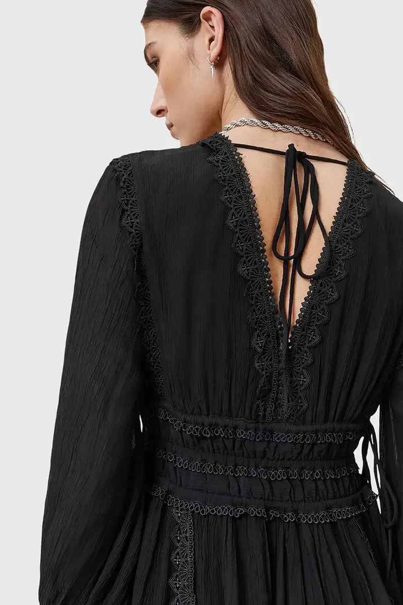 vestito XANTHE colore nero W213DC miniatura 4