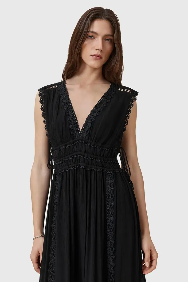 vestito XANTHE colore nero W302DC miniatura 2