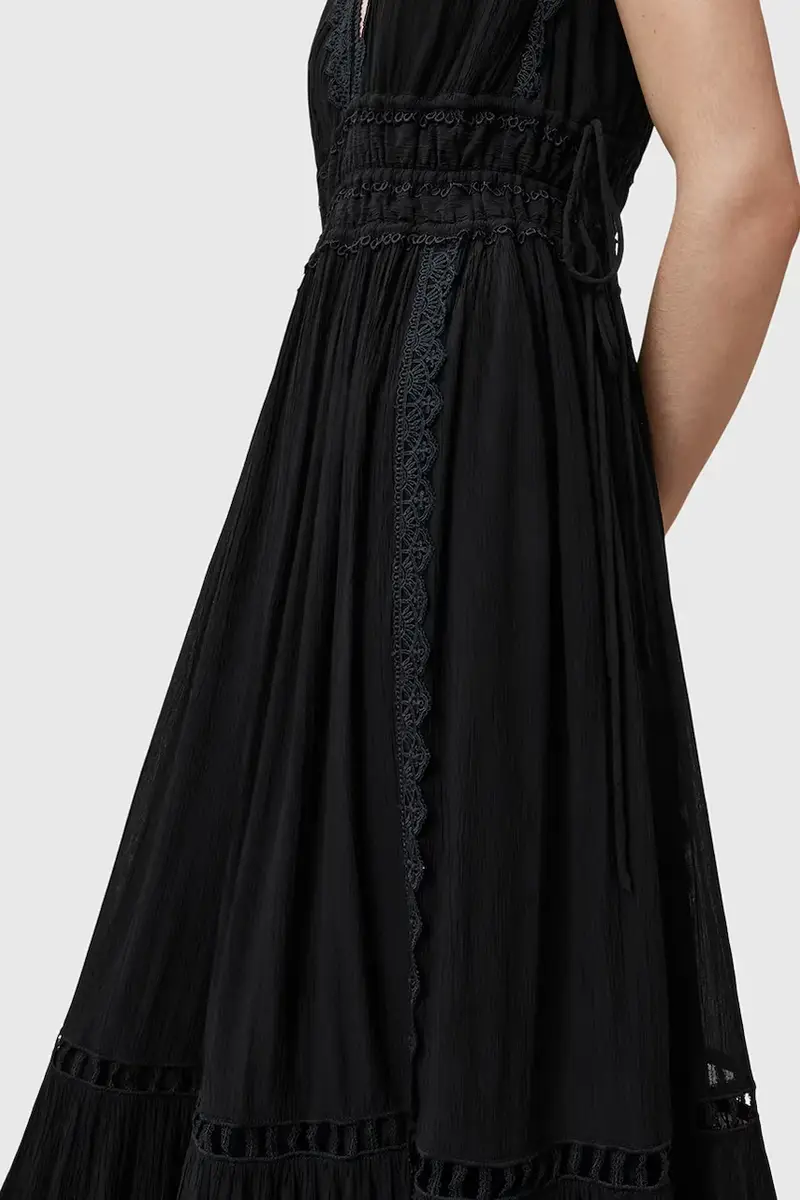 vestito XANTHE colore nero W302DC miniatura 5