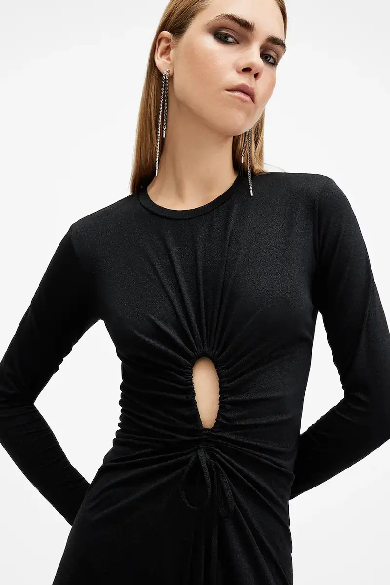 vestito XYLIA colore nero W175DB miniatura 2