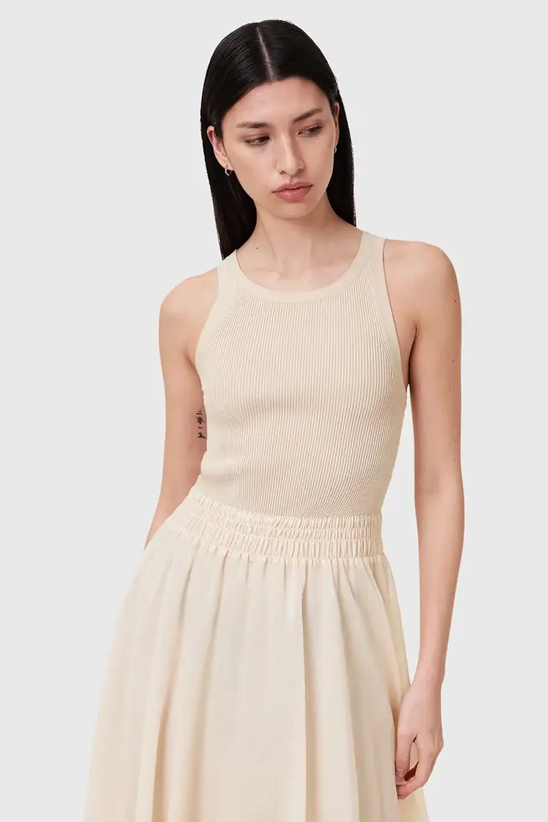 vestito ZENIA colore beige W188DC miniatura 2