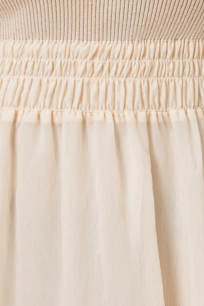 vestito ZENIA colore beige W188DC miniatura 4