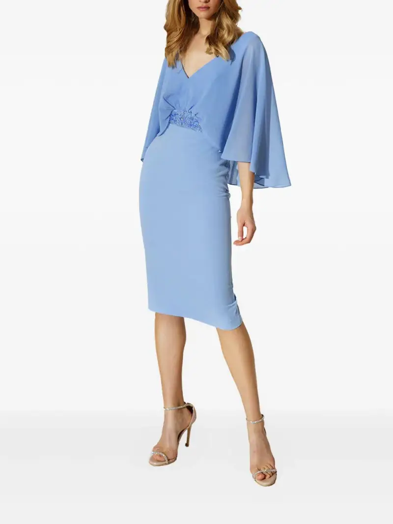 Abito midi azzurro miniatura 3