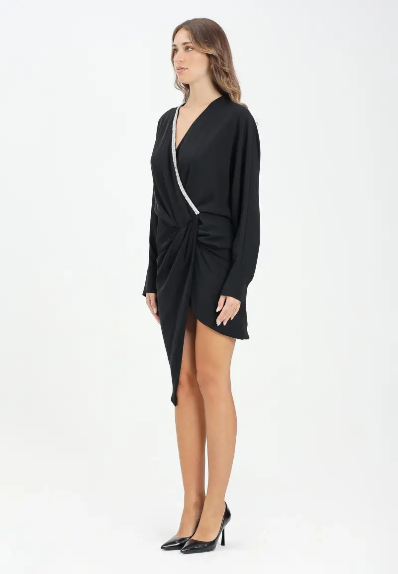 Abito corto Acato nero da donna