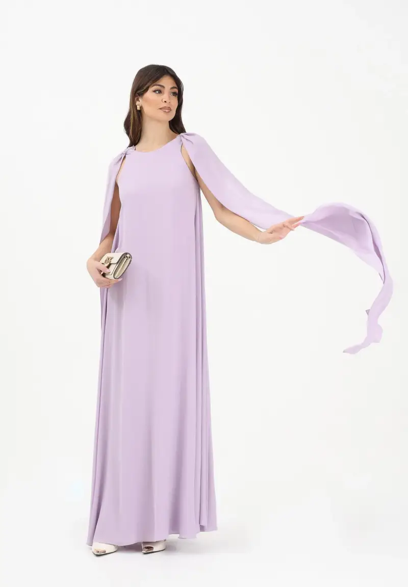 Abito lungo Attia color lavanda da donna miniatura 2