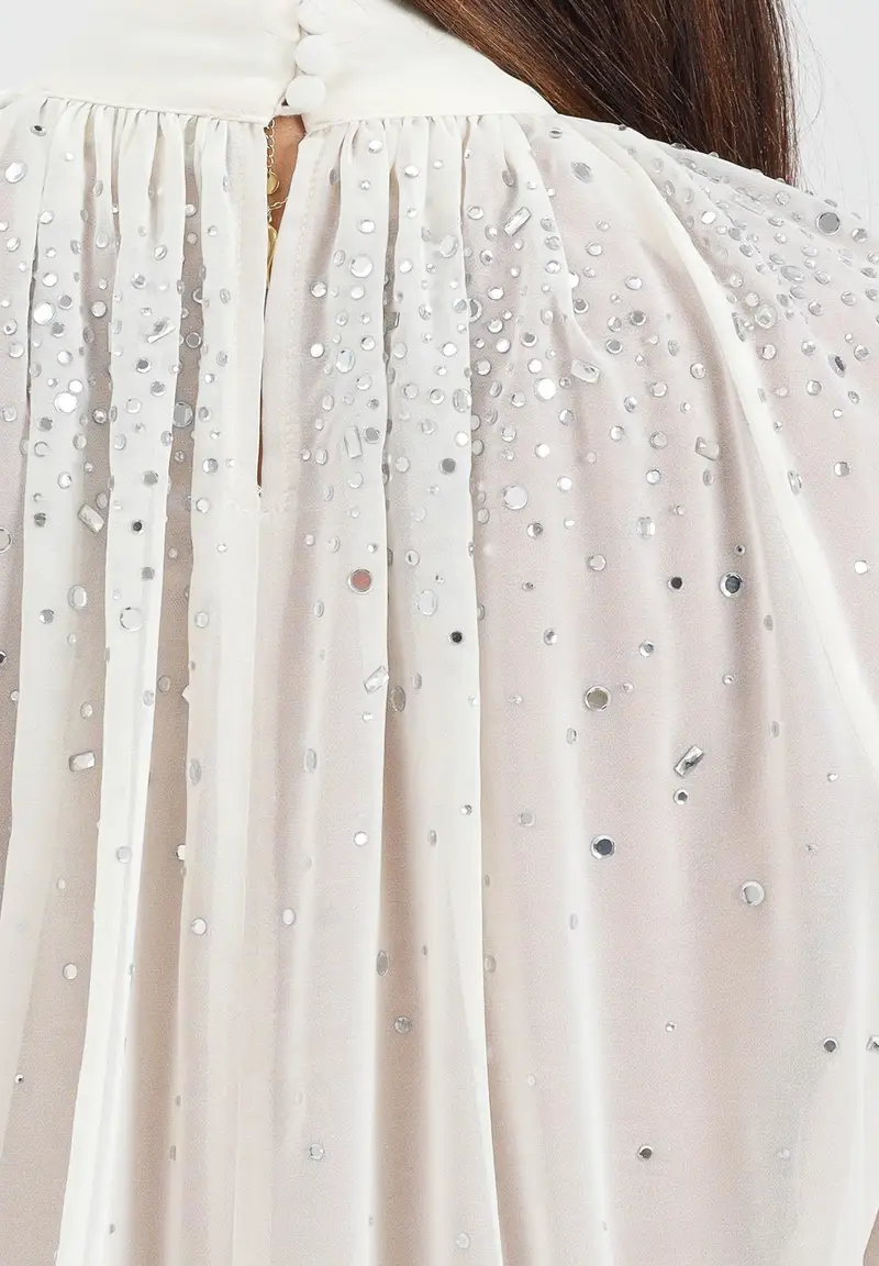 Blusa Botes panna da donna miniatura 3