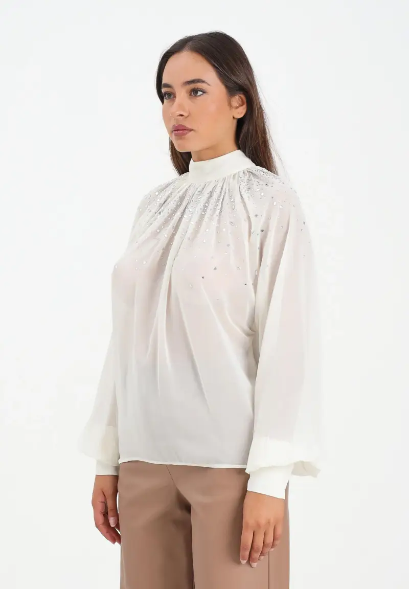 Blusa Botes panna da donna