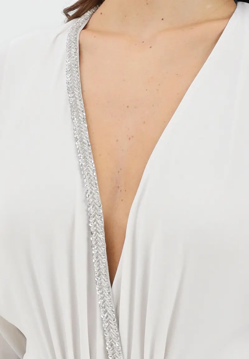 ALMA SANCHEZ Body Donna Bianco 2818124 miniatura 3