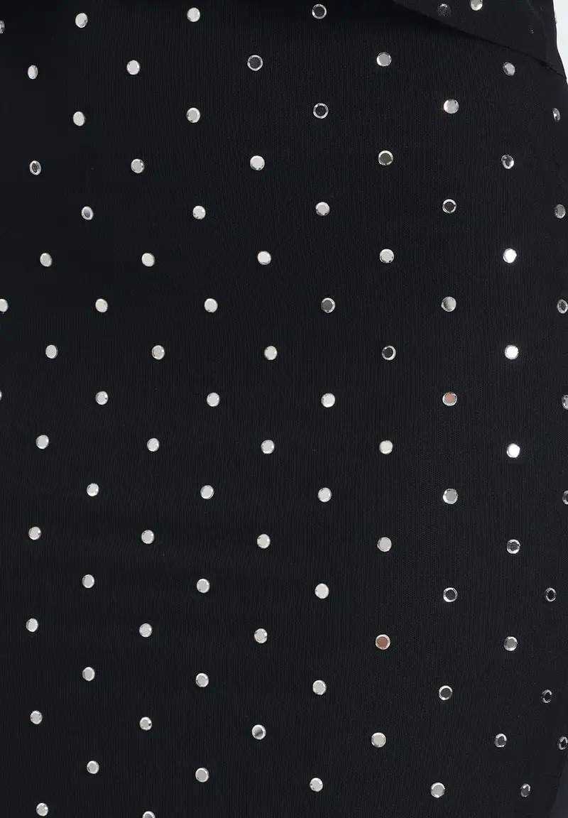 Gonna midi Gapi nera da donna miniatura 3