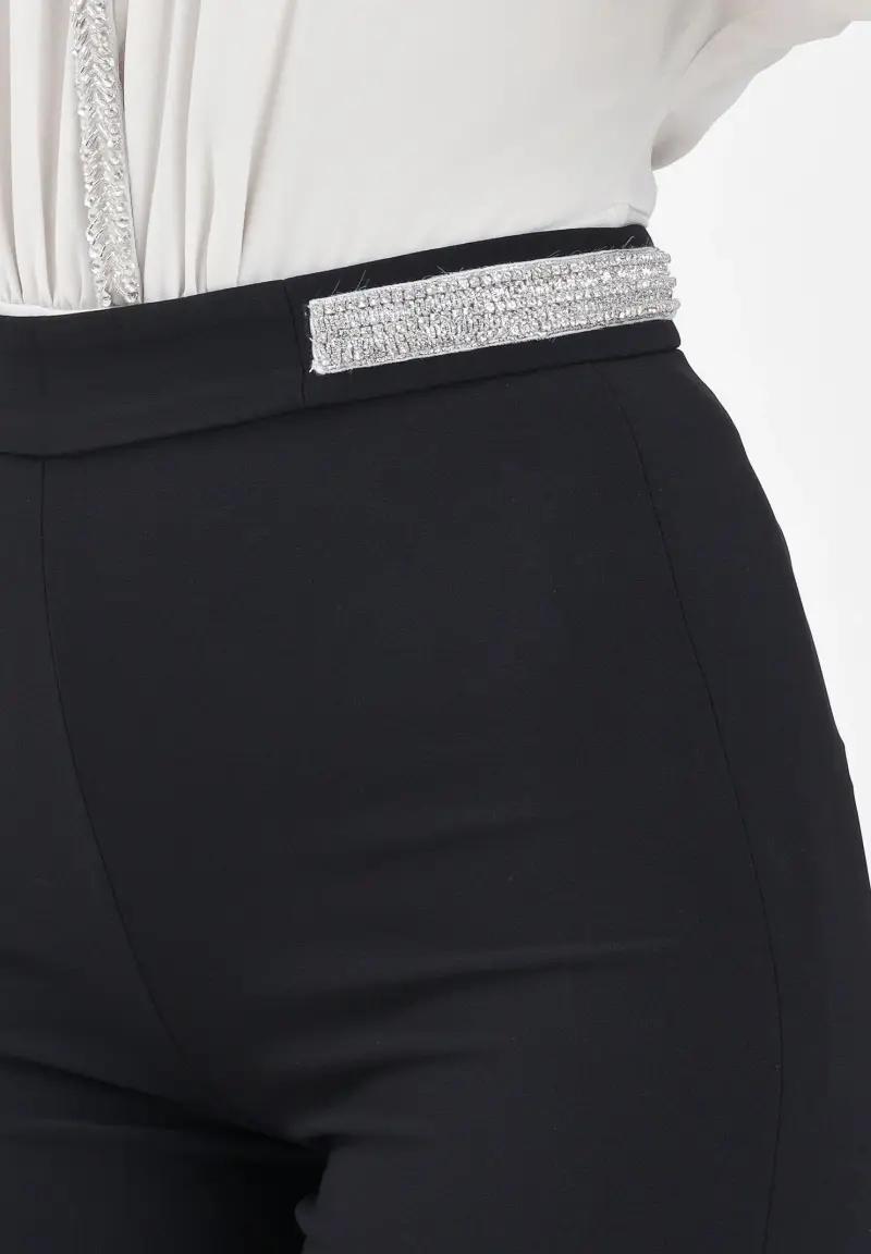 Pantalone Pasia nero da donna miniatura 3