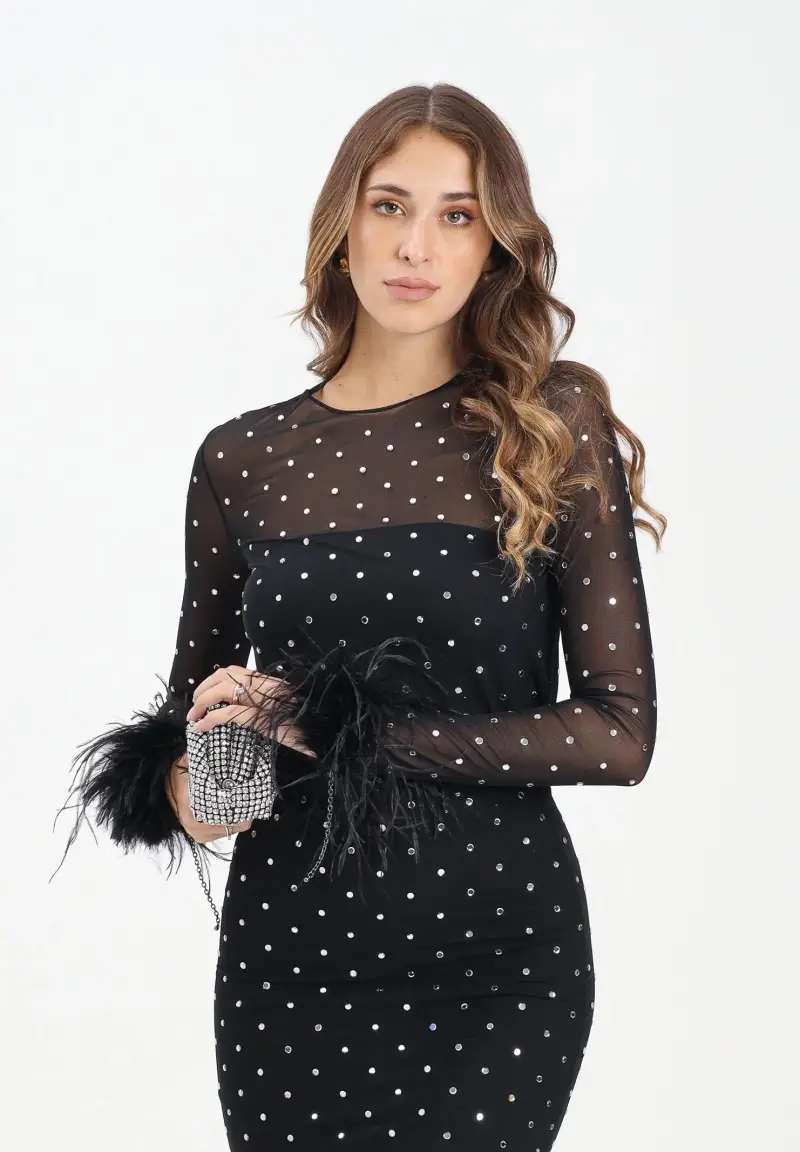 ALMA SANCHEZ Top Donna Nero 2817981 miniatura 2
