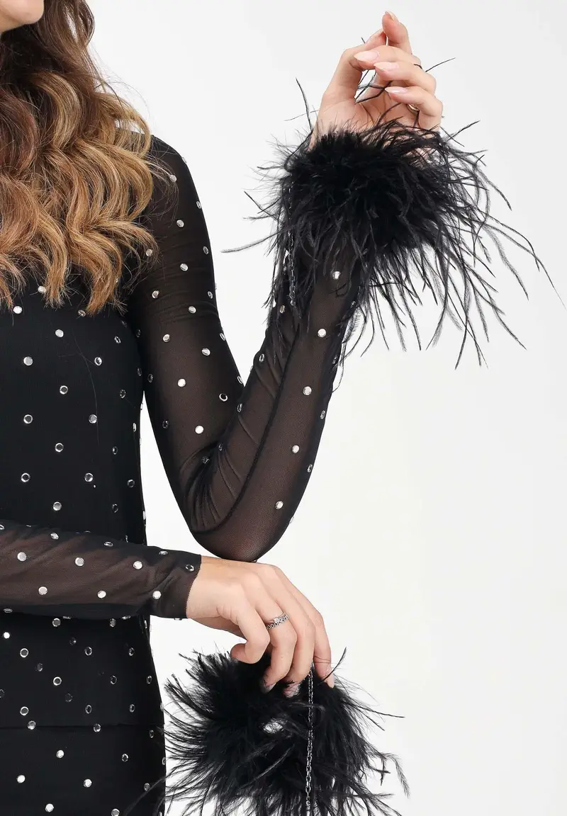 ALMA SANCHEZ Top Donna Nero 2817981 miniatura 3