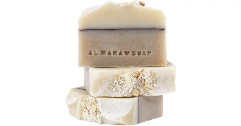 Natural Oatmeal Cake Sapone Fatto A Mano Per Pelli Sensibili 90 G