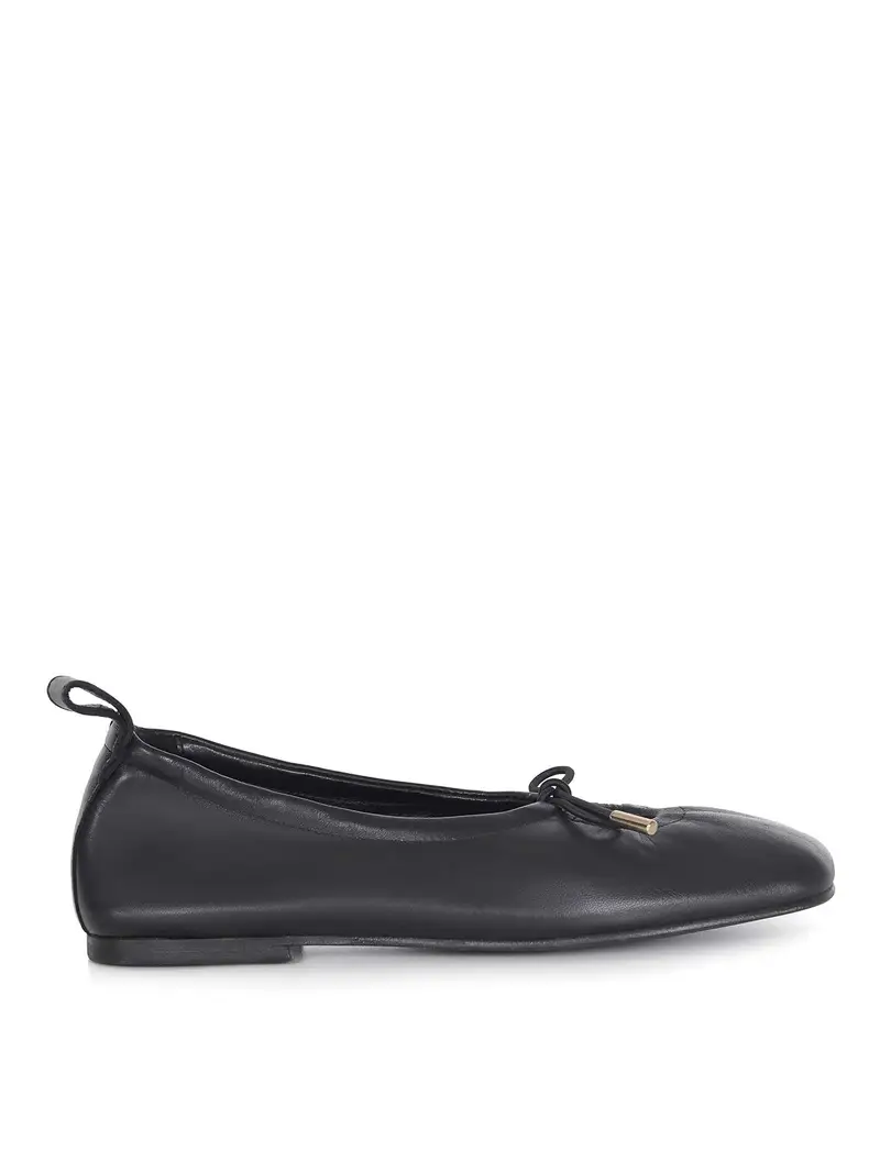Ballerine Realizzate In Pelle Nera Nero