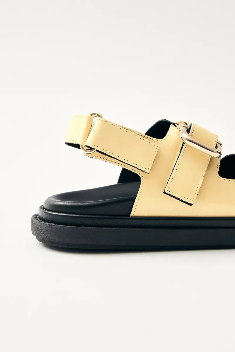 sandali in pelle Harper donna colore giallo S100731-02 miniatura 2