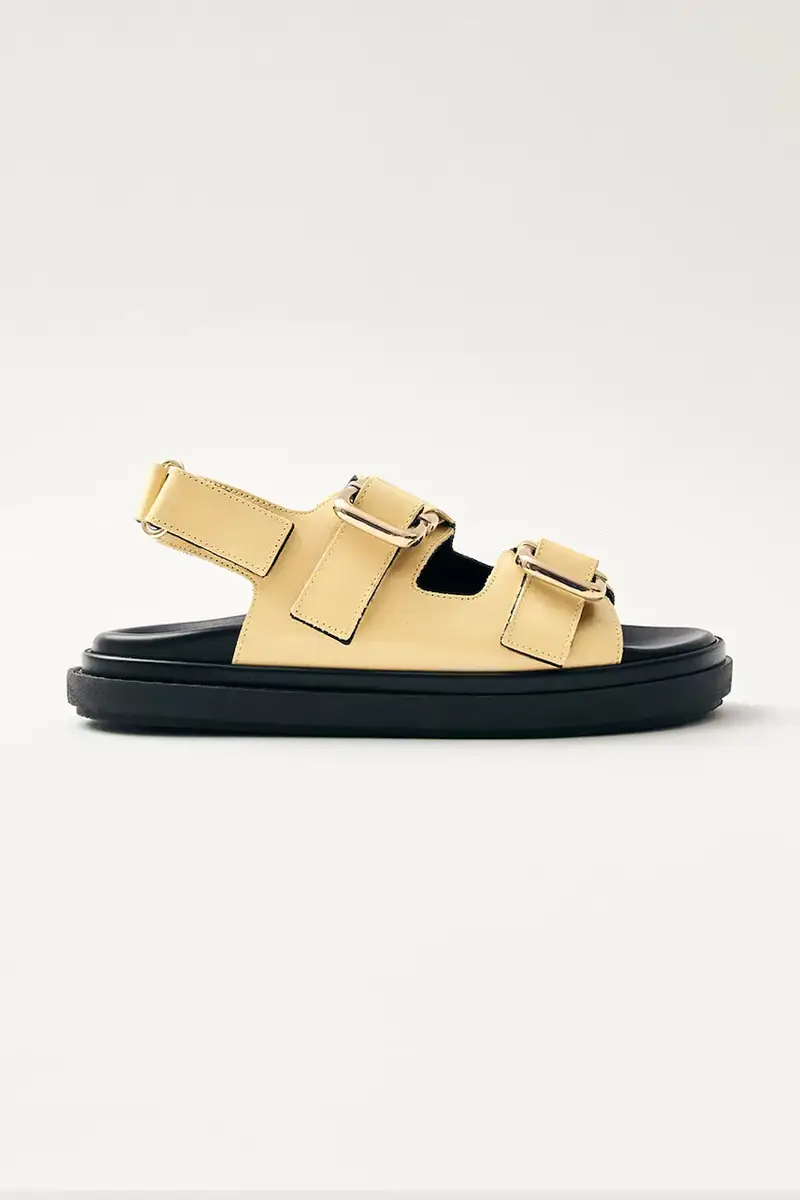 sandali in pelle Harper donna colore giallo S100731-02