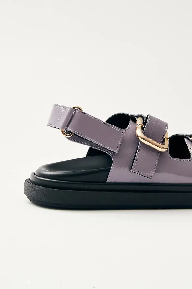 sandali in pelle Harper donna colore violetto S100731-03 miniatura 2