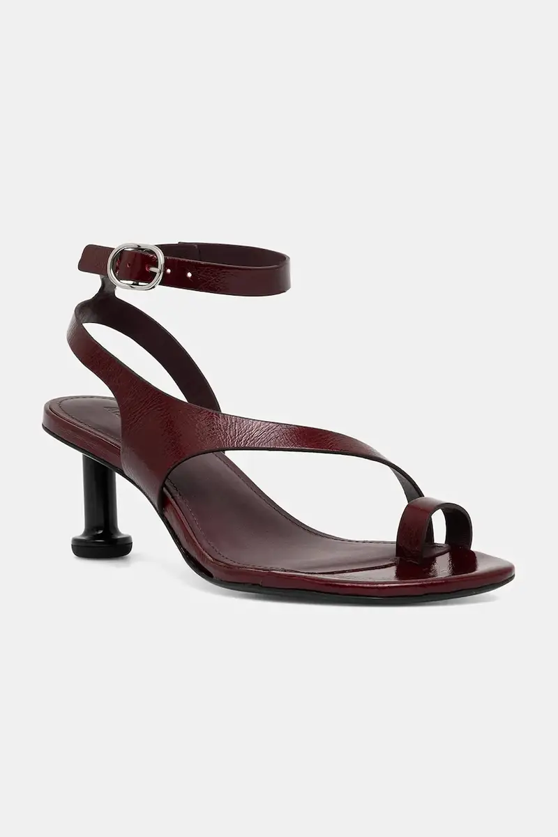 sandali in pelle Miquela colore granata S100792-02