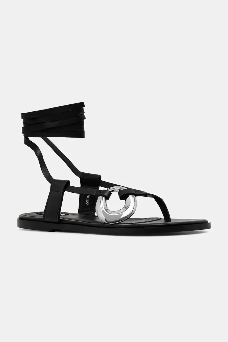 sandali in pelle Morosia colore nero S100785-01