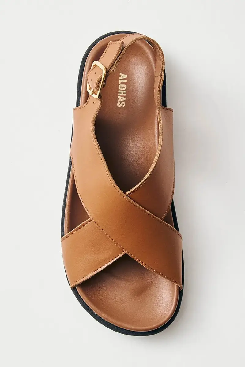 sandali in pelle Nico donna colore marrone S100621-04 miniatura 4