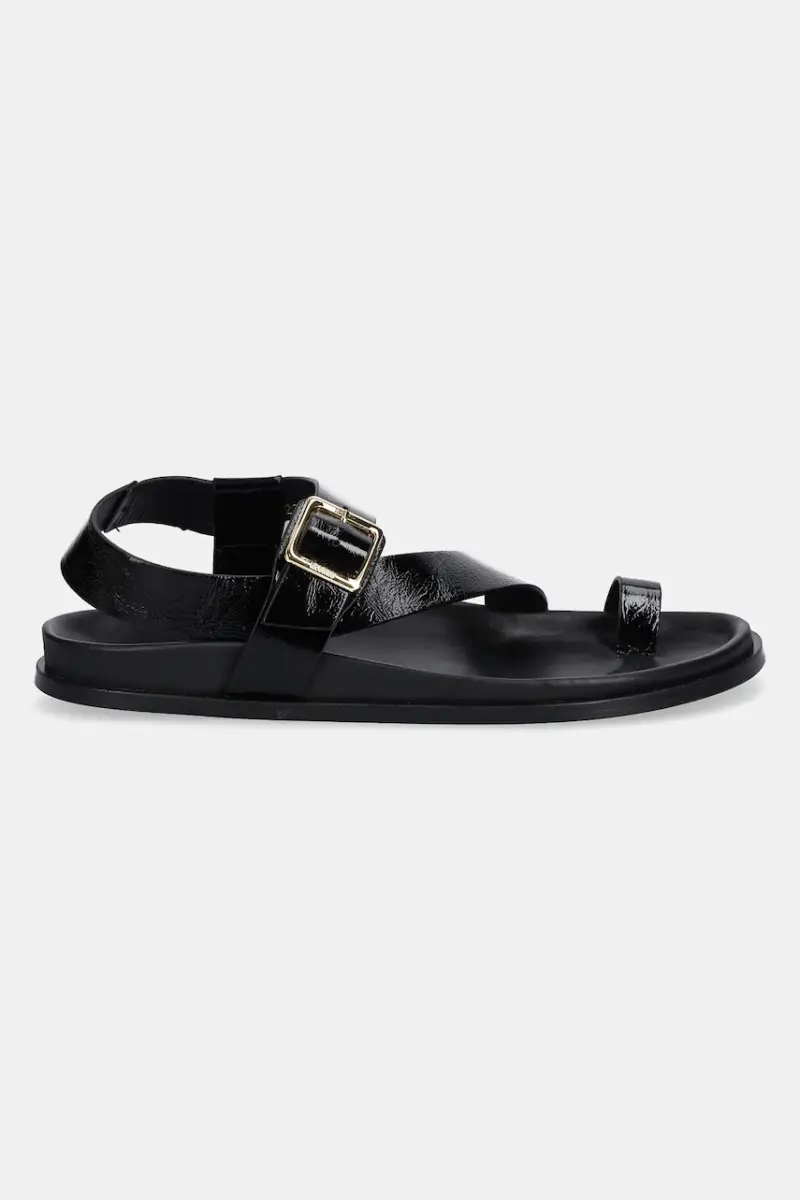sandali in pelle Siren donna colore nero S100740-01 miniatura 2
