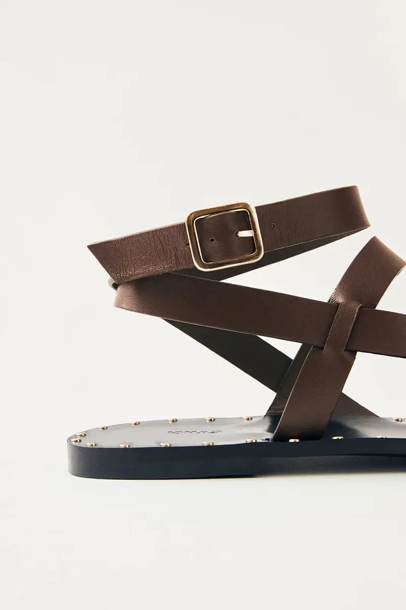 sandali in pelle Tallula donna colore marrone S100638-02 miniatura 2