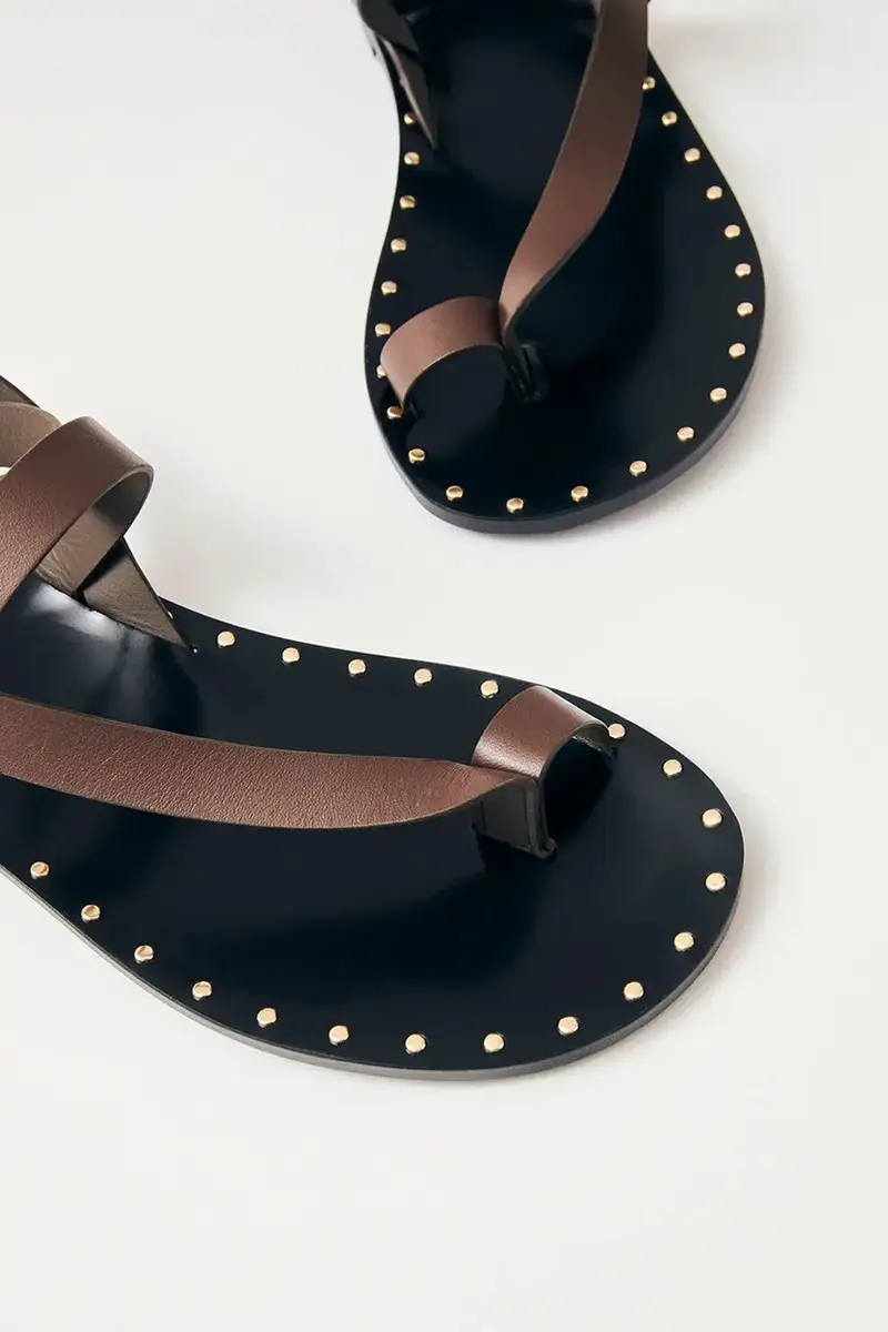 sandali in pelle Tallula donna colore marrone S100638-02 miniatura 3