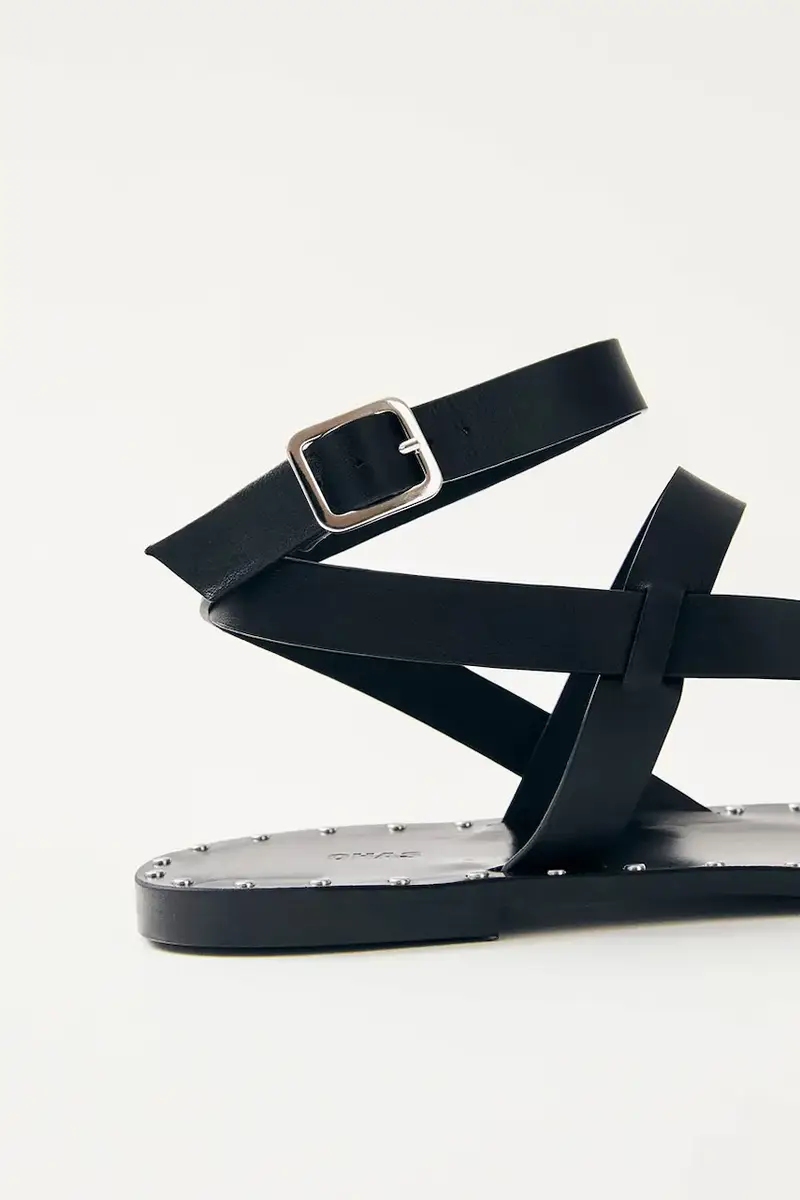 sandali in pelle Tallula donna colore nero S100638-01 miniatura 2