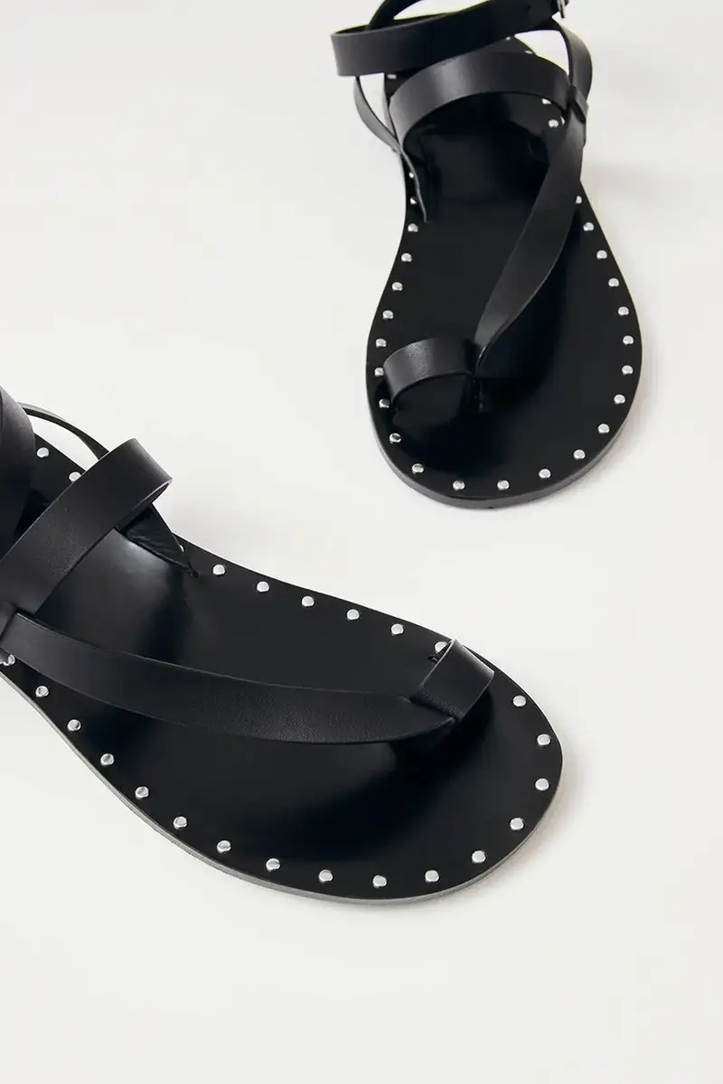 sandali in pelle Tallula donna colore nero S100638-01 miniatura 3