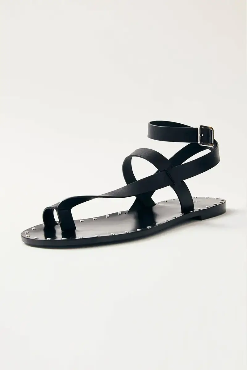 sandali in pelle Tallula donna colore nero S100638-01 miniatura 5