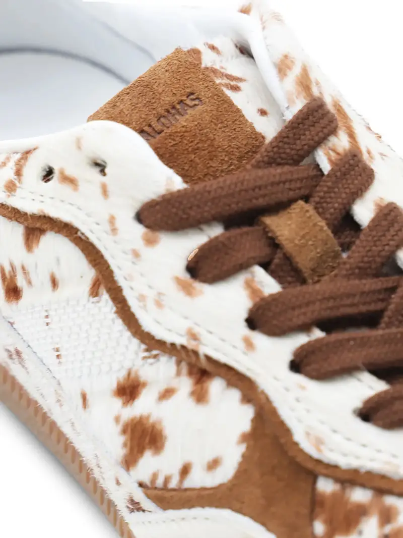 Alohas Sneakers beige con stampa animalier miniatura 2