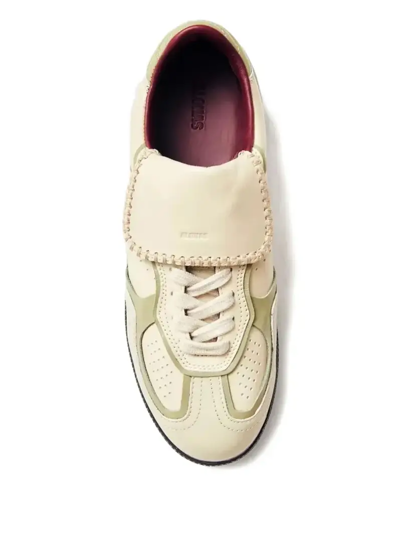 Alohas Sneakers beige in pelle per uomo miniatura 3