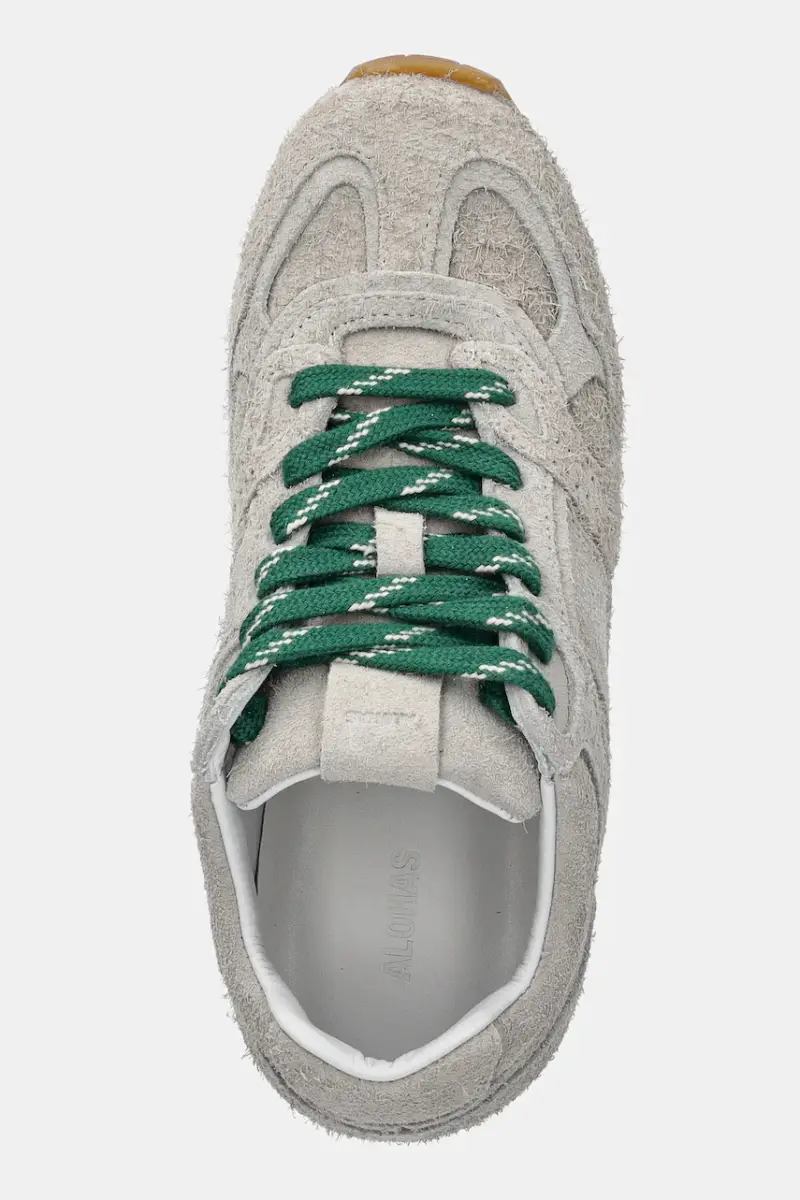 sneakers in camoscio S100991-02 donna colore beige S100991-02 Grigio miniatura 4