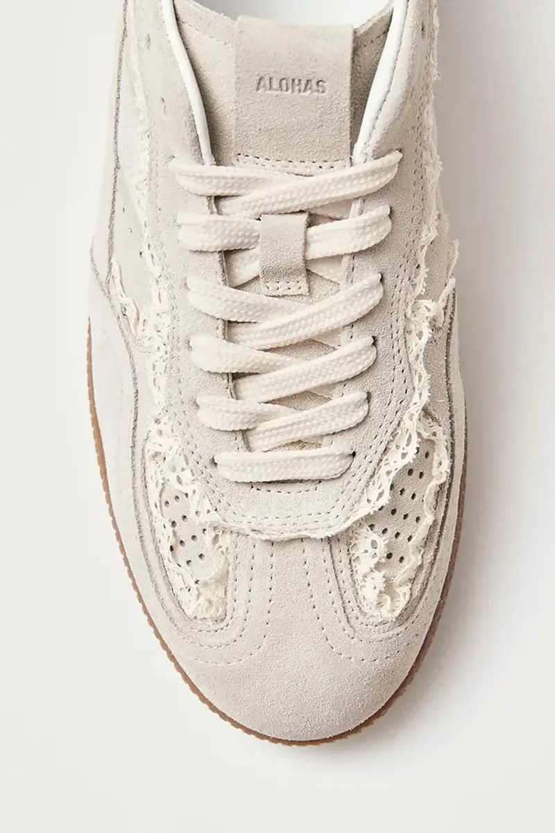 sneakers in camoscio Tb.490 colore beige S100823-01 miniatura 5