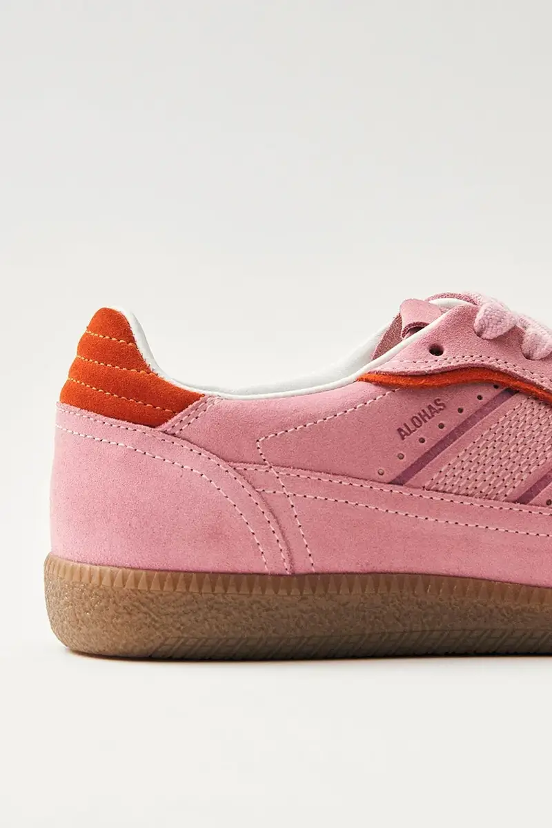 sneakers in camoscio Tb.490 colore rosa S100471-13 miniatura 2